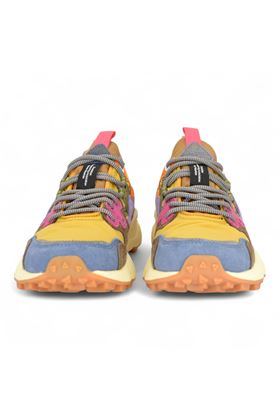 Sneaker donna in camoscio e nylon multicolore. FLOWER MOUNTAIN | YAMANO3-2C99